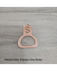 Servilletero Semicírculo con Inicial Calada