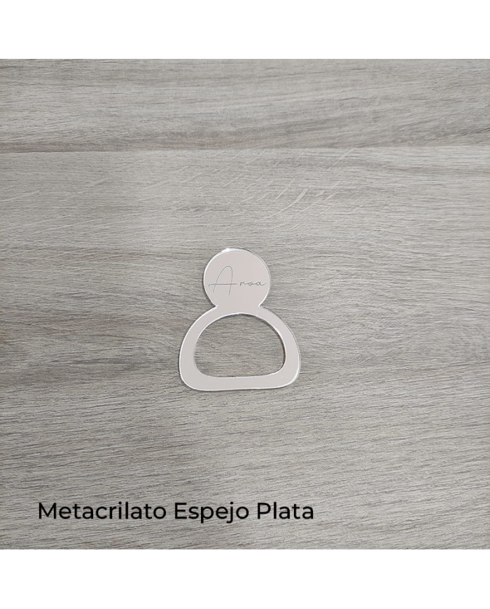 Servilletero Círculo con Nombre Grabado
