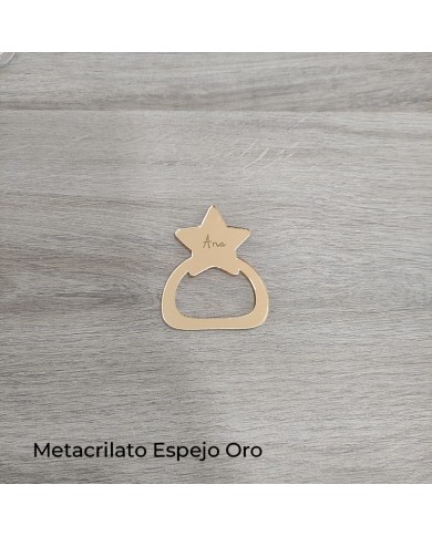 Servilletero Estrella con Nombre Grabado Servilletero Estrella con Nombre Grabado