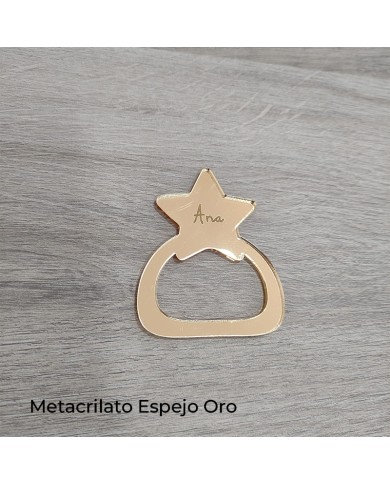 Servilletero Estrella con Nombre Grabado
