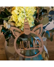 Bola de Navidad con Forma de Unicornio y Nombre