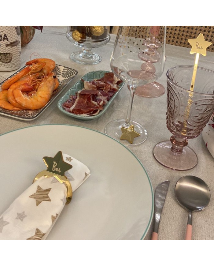 Servilletero Estrella con Nombre Grabado