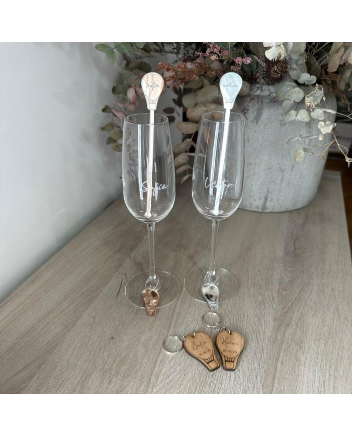 Pack Boda Novios "Hoy brindamos por vuestro amor"