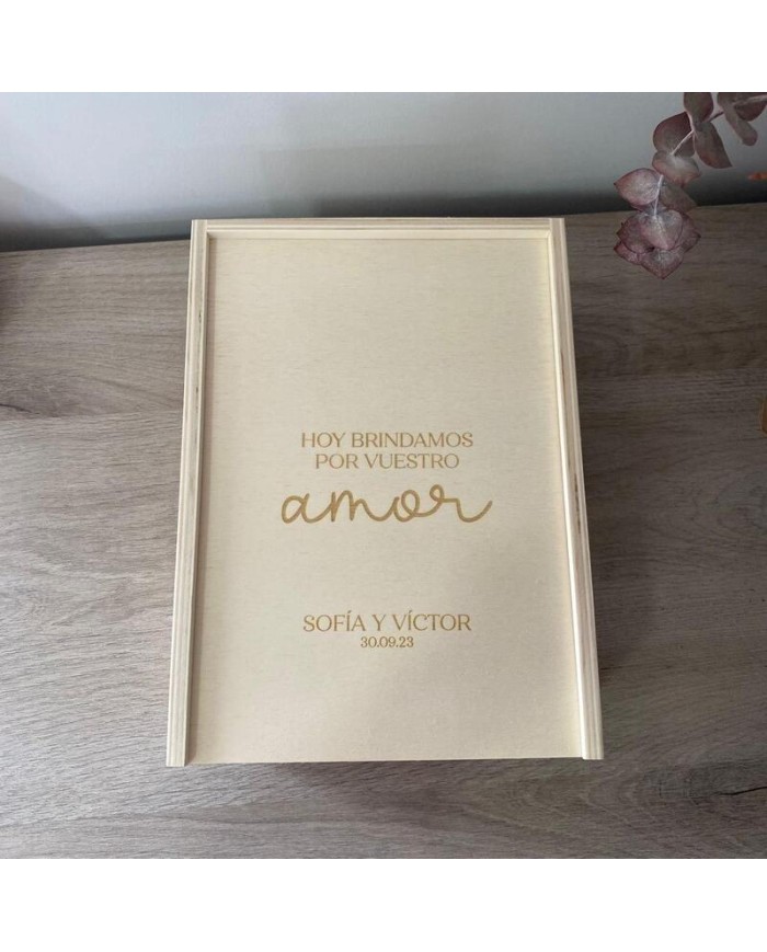 Pack Boda Novios "Hoy brindamos por vuestro amor"