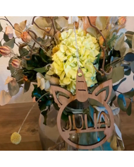 Bola de Navidad con Forma de Unicornio y Nombre