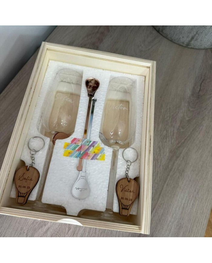 Pack Boda Novios "Hoy brindamos por vuestro amor"