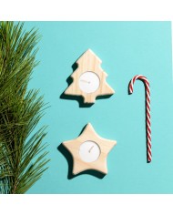 Vela en Forma de Estrella de Navidad