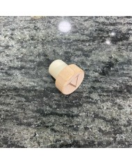 Tapón de Madera Personalizado con Inicial Grabada para Botellas de Vino