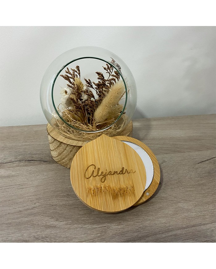 Espejo Personalizado con Tapa Grabada