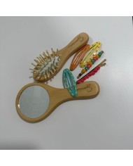Set Cepillo y Espejo con Nombre Grabado