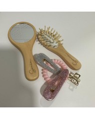 Set Cepillo y Espejo con Nombre Grabado