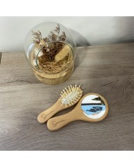 Set Cepillo y Espejo con Nombre Grabado