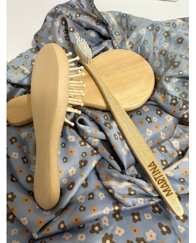 Cepillo de Dientes de Madera Personalizado con Nombre Grabado Cepillo de Dientes de Madera Personalizado con Nombre Grabado