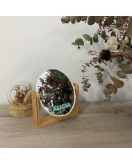 Espejo Tocador con Nombre en Vinilo