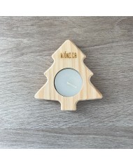 Vela en Forma de Árbol de Navidad