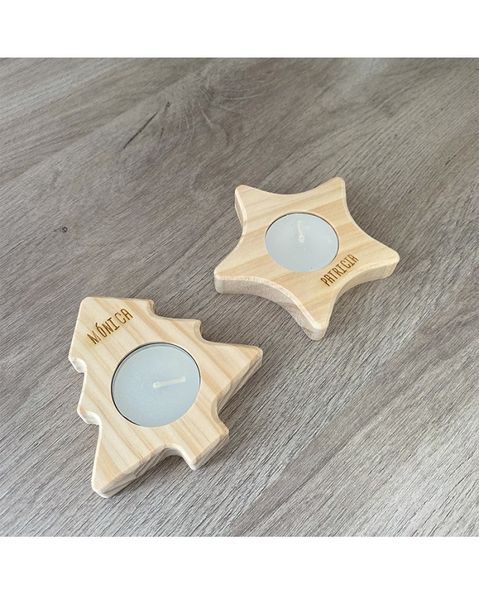 Vela en Forma de Estrella de Navidad