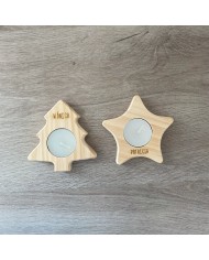 Vela en Forma de Estrella de Navidad