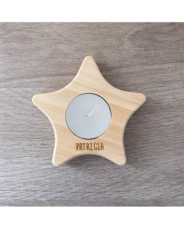 Vela en Forma de Estrella de Navidad