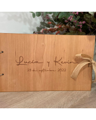 Libro de Firmas Grabado con Dos Nombres (modelo 2)