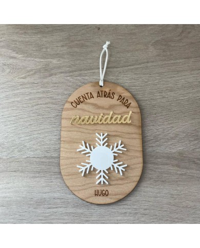 Cartel Cuenta Atrás para Navidad con Rotulador Borrable Cartel Cuenta Atrás para Navidad con Rotulador Borrable