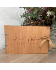 Libro de Firmas Grabado con Dos Nombres (modelo 1)