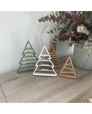 Árbol de Navidad de Nombres "Abeto con Bombillas"