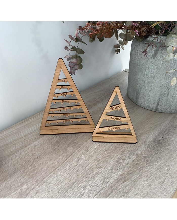 Árbol de Navidad de Nombres "Abeto con Bombillas"