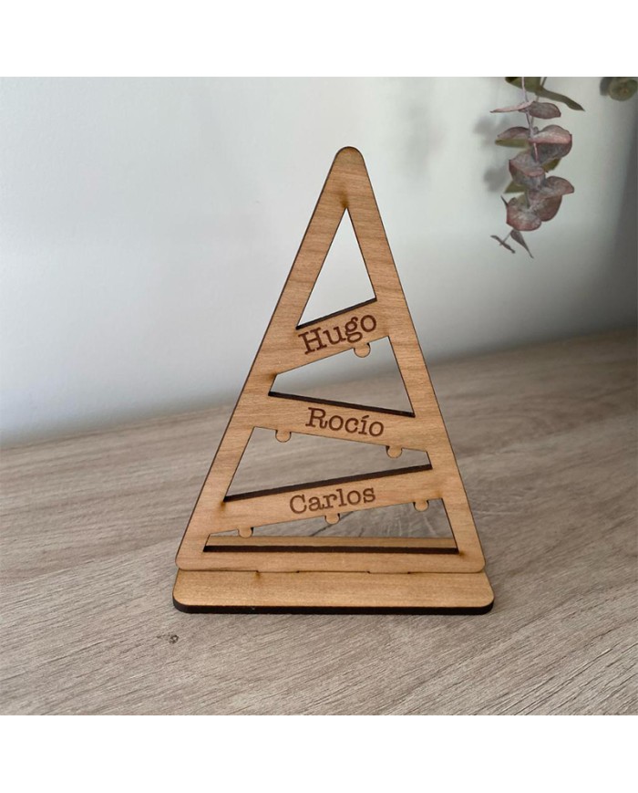 Árbol de Navidad de Nombres "Abeto con Bombillas"