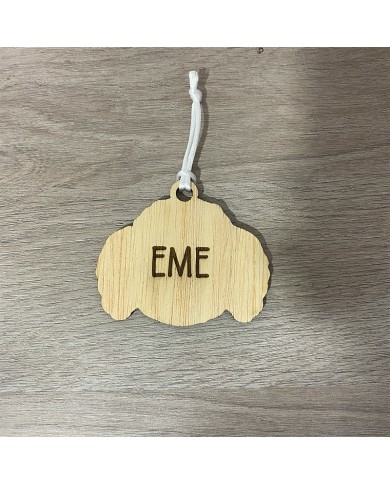 Bola de Navidad de Perro de Raza Personalizada con Nombre