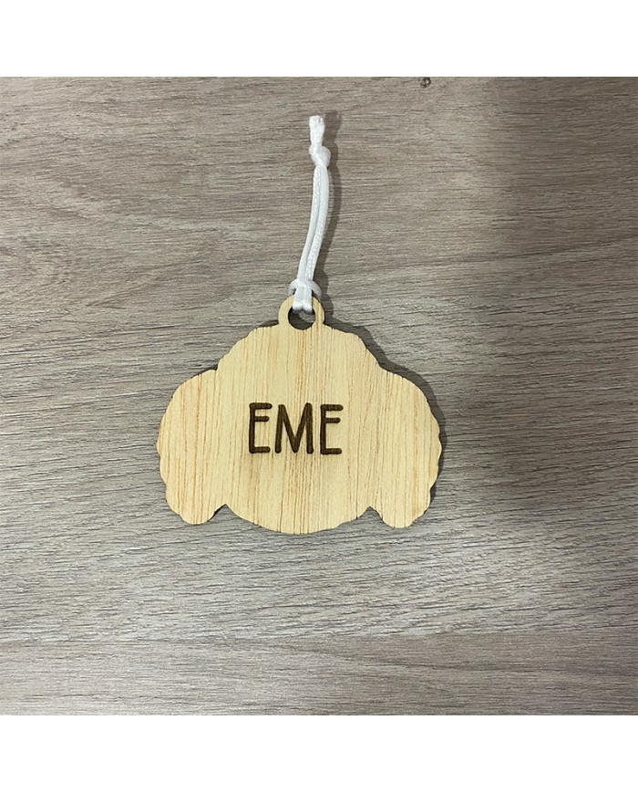 Bola de Navidad de Perro de Raza Personalizada con Nombre