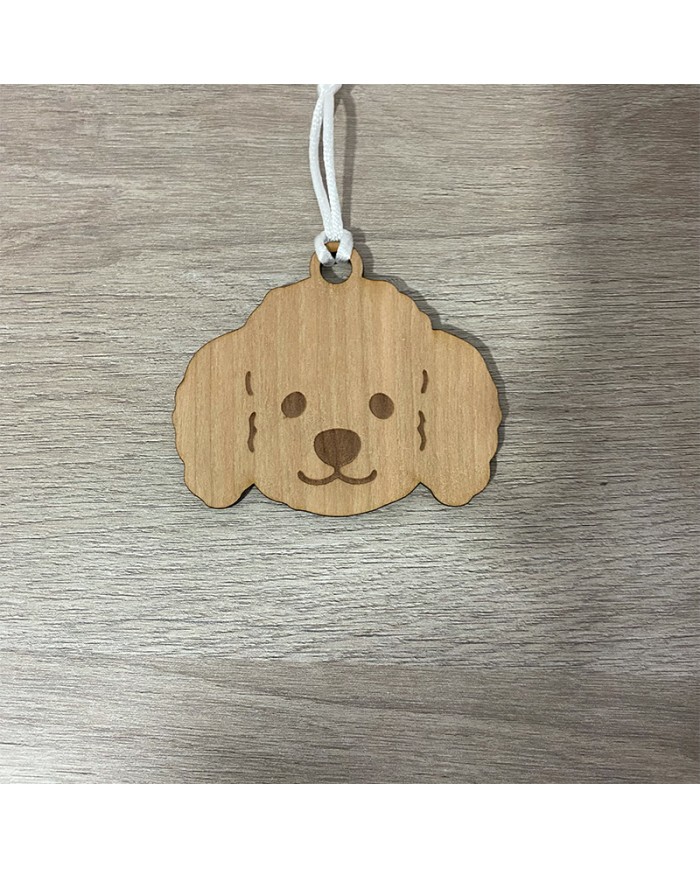 Bola de Navidad de Perro de Raza Personalizada con Nombre