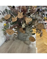 Bola de Navidad de Perro de Raza Personalizada con Nombre