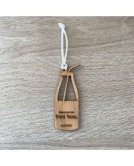 Adorno Navideño en Forma de Botella de Leche con Nombre Personalizado