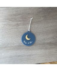 Bola de Navidad de Metacrilato con Luna y Nombres en Vinilo