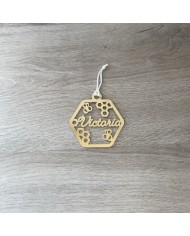 Bola de Navidad con Copo Colgando Personalizado