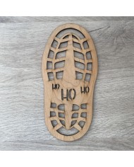 Plantilla de Zapato para Decoración de Huellas de Papá Noel