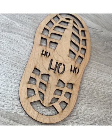 Plantilla de Zapato para Decoración de Huellas de Papá Noel