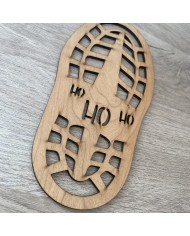 Plantilla de Zapato para Decoración de Huellas de Papá Noel
