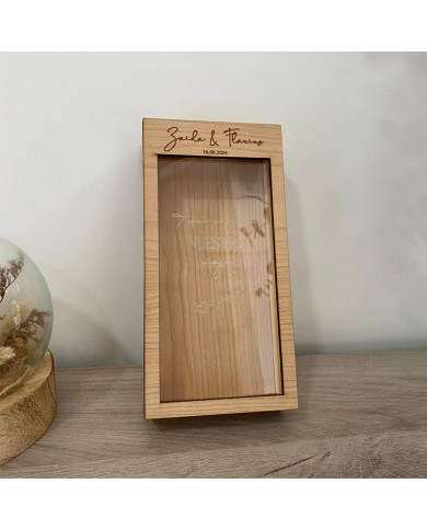 Hucha personalizada para Ritual de la Arena en Bodas "Aquí empieza nuestro viaje"