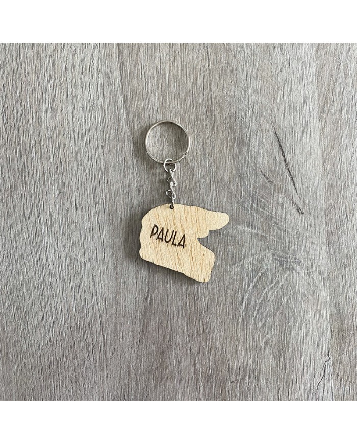 Llavero Casco de Motocross Personalizado con Nombre