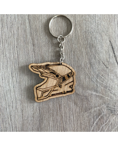 Llavero Casco de Motocross Personalizado con Nombre