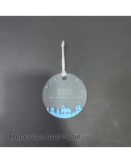 Bola de Navidad "Mi primera Navidad" con Nombre y Paisaje Navideño