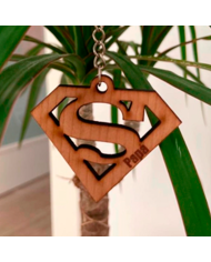 Llavero Super Papa de Metacrilato o Madera