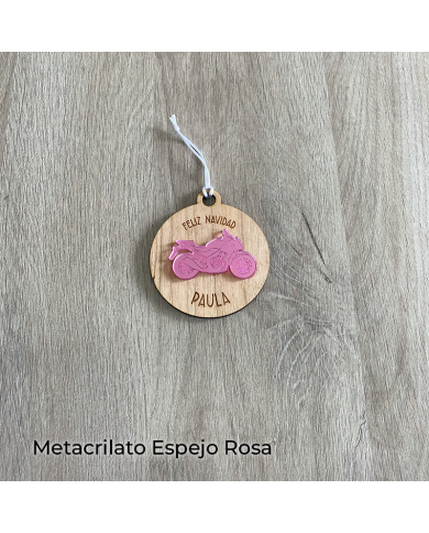 Bola de Navidad con Tu Moto Personalizada con Nombre
