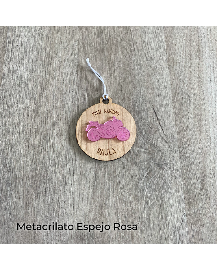 Bola de Navidad con Tu Moto Personalizada con Nombre