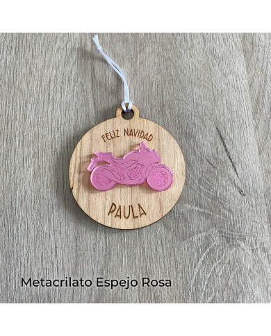 Bola de Navidad con Tu Moto Personalizada con Nombre