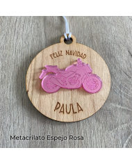 Bola de Navidad con Tu Moto Personalizada con Nombre