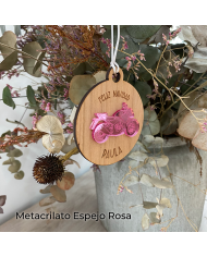 Bola de Navidad con Tu Moto Personalizada con Nombre