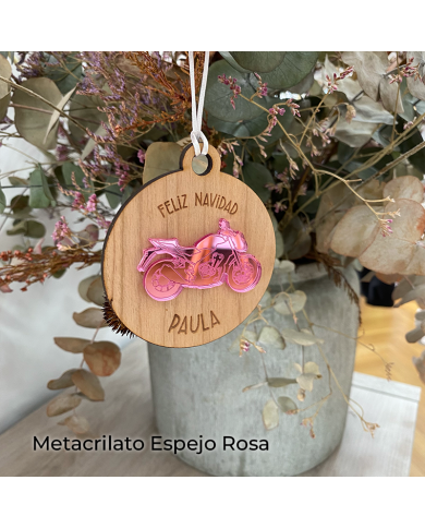 Bola de Navidad con Tu Moto Personalizada con Nombre Bola de Navidad con Tu Moto Personalizada con Nombre
