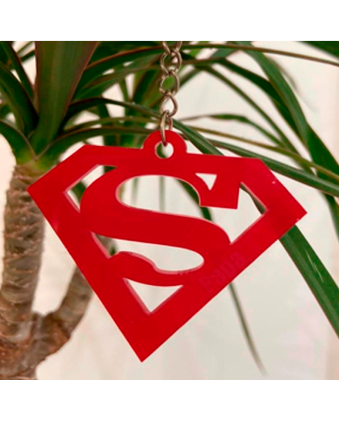 Llavero Super Papa de Metacrilato o Madera
